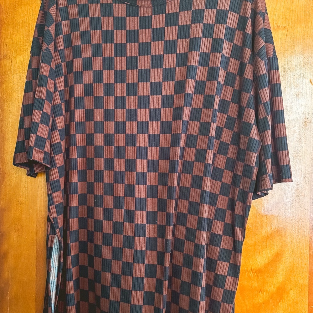 DRESSED IN LALA Checkered Playsuit